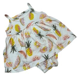 Carters Romper Fruit White Baby Girl 12 Months